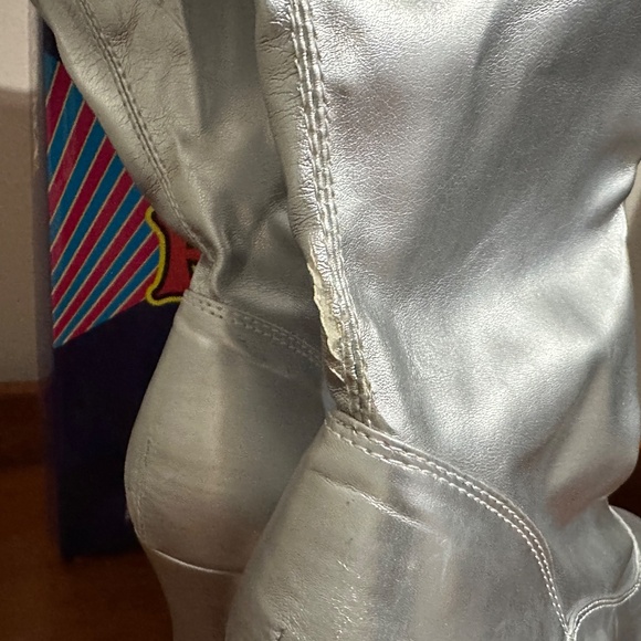 Funtasma Exotica-2000 Platform Boots, Silver, Size 10 - Picture 3 of 12